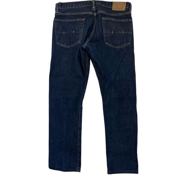 Polo Ralph Lauren Sullivan Slim Dark Wash Denim Jeans Men’s 33x32 (33x29.5) Zip - Picture 10 of 10
